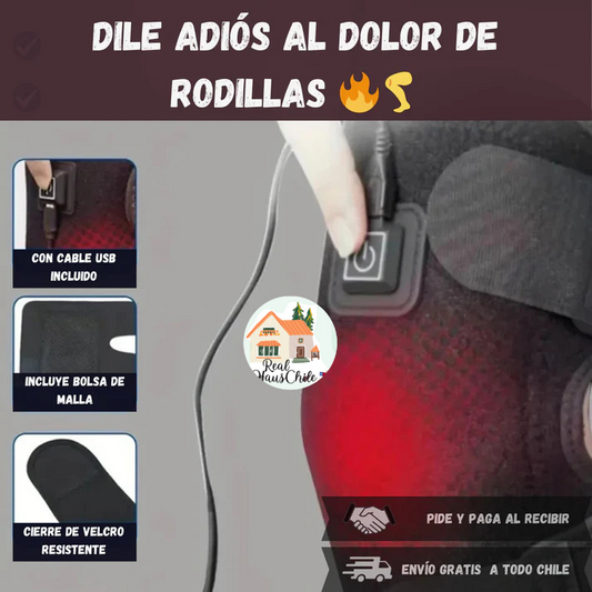 Rodillera Eléctrica 🔥 Masajes de calor y vibración 🦵 Disfruta de rodillas sin dolor en cada sesión