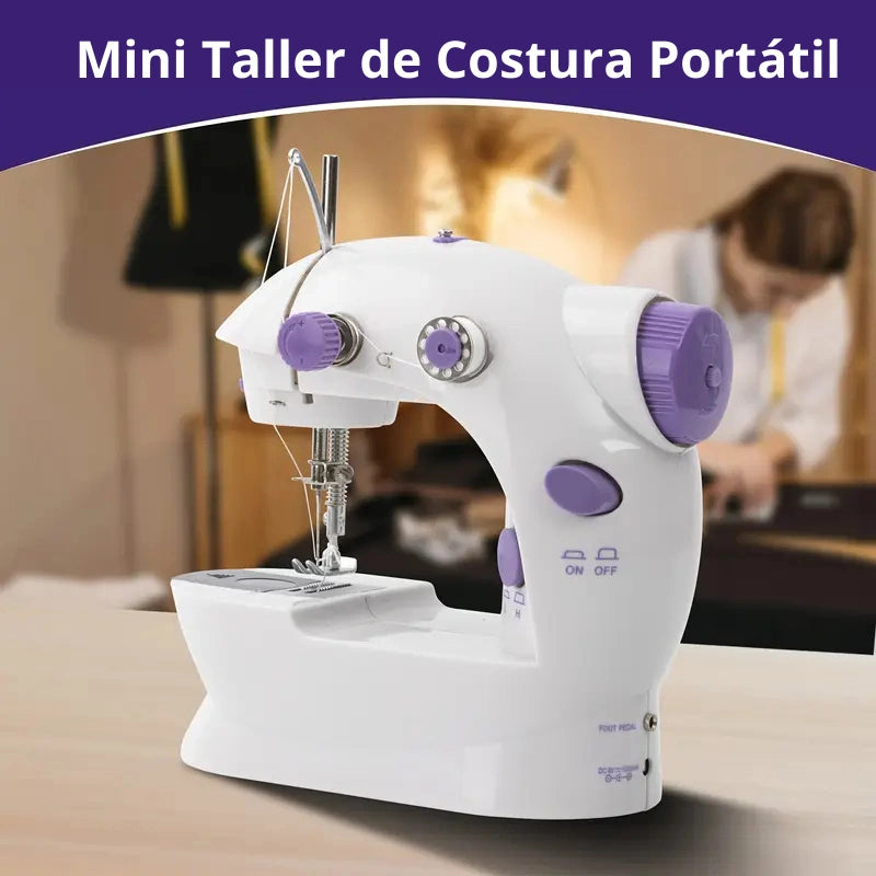Mini Máquina de Coser Multifuncional ✂️🧵 Crea y Soluciona ✨ Da vida a tus arreglos en minutos